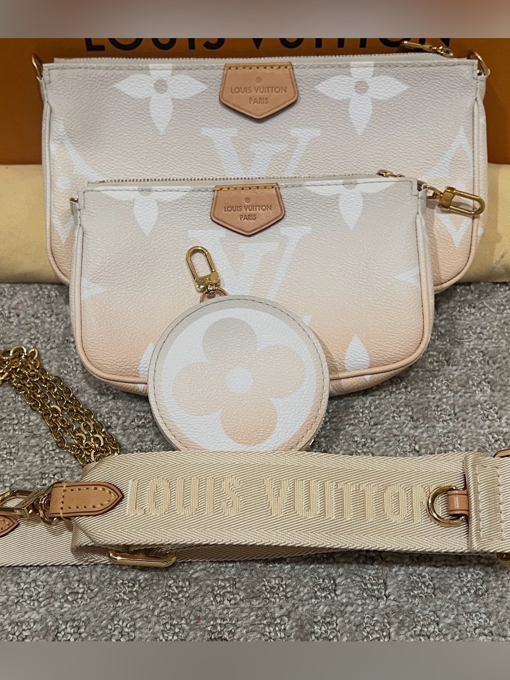 Louis Vuitton multipochette accessories by the pool bag